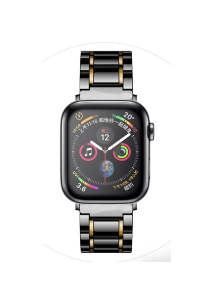 Seramik Askısı Apple Watch Uyumlu Band Lüks Paslanmaz Çelik Watch Uyumlu Band Metal Bilezik IWatch Uyumlu Serie | Bantları Izle