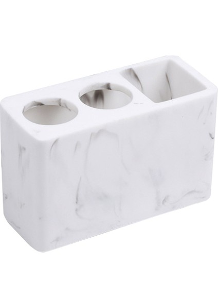 14 cm Tuvalet Duş Drenaj Nordic Tarzı Modern Diş Macunu Depolama Reçine Otel Masaüstü Organizatör Diş Fırçası Tutucu Banyo Aksesuarları(Yurt Dışından)