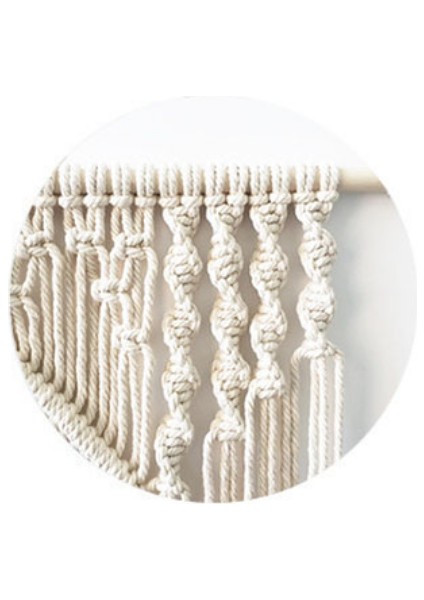 30 * 60 cm Nordic Makrome Dokuma Goblen Boho Chic Bohemian Duvar Asılı Ev Dekorasyon El Sanatları Pamuk Halat Dokuma Kapalı Sanat Odası Destek | Dekoratif Gobiyeller modelleri