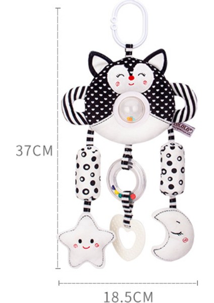 Çocuklar Için Çıngırak Bebek Oyuncakları 0 6 12 Ay Set Yenidoğan Bebek Siyah Beyaz Yumuşak Peluş Sevimli Hayvan Asılı Cep Telefonu Hediye | Bebek Çıngıraklar ve cep Telefonu fiyatları