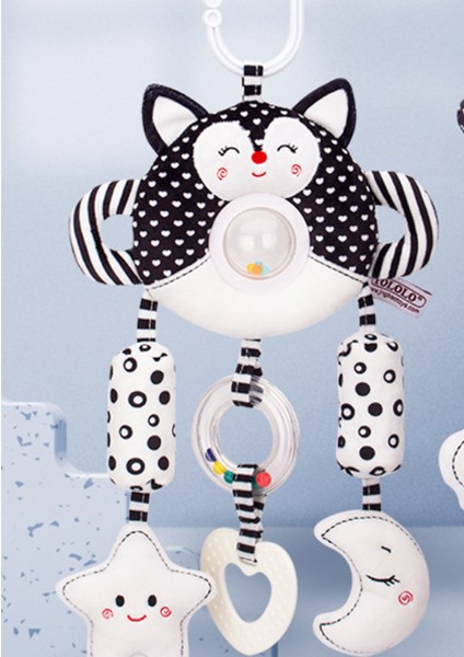Çocuklar Için Çıngırak Bebek Oyuncakları 0 6 12 Ay Set Yenidoğan Bebek Siyah Beyaz Yumuşak Peluş Sevimli Hayvan Asılı Cep Telefonu Hediye | Bebek Çıngıraklar ve cep Telefonu modelleri