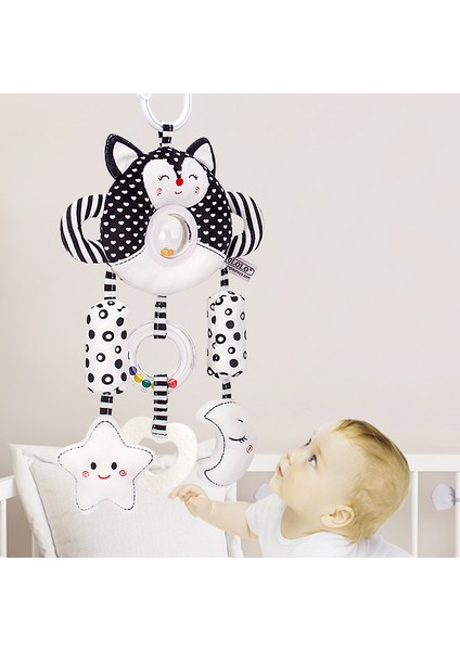Çocuklar Için Çıngırak Bebek Oyuncakları 0 6 12 Ay Set Yenidoğan Bebek Siyah Beyaz Yumuşak Peluş Sevimli Hayvan Asılı Cep Telefonu Hediye | Bebek Çıngıraklar ve cep Telefonu fırsatları