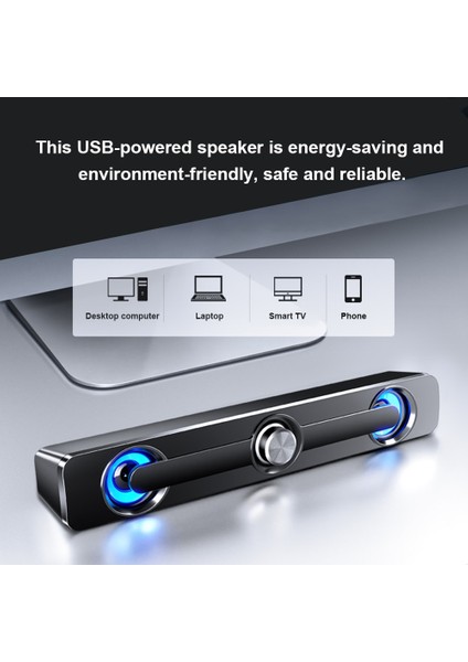 V111 3.5mm Kablolu Stereo Subwoofer Bilgisayar Hoparlör 3 W USB Powered Masaüstü Soundbar Bilgisayar Tv Için 3D Stereo Ses Kutusu Mp3 | Taşınabilir Hoparlörler (Beyaz) fiyatları