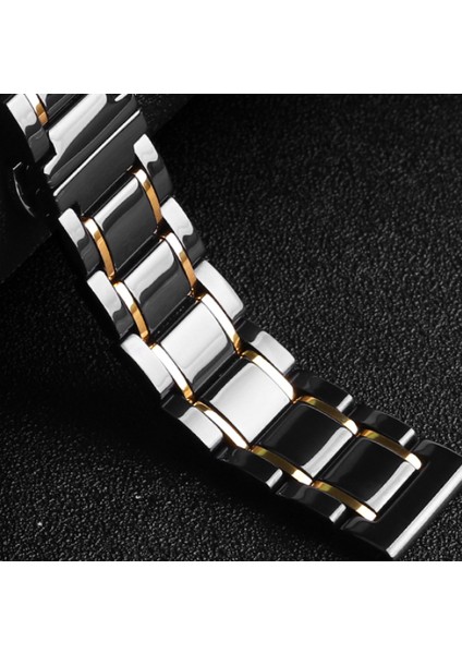 Seramik Askısı Apple Watch Uyumlu Band Lüks Paslanmaz Çelik Watch Uyumlu Band Metal Bilezik IWatch Uyumlu Serie | Bantları Izle