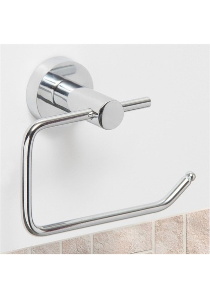Krom Cilalı Paslanmaz Çelik Banyo Tuvalet Rulo Wc Kağıt Tutucu Dağı Kanca Duvara Monte Doku Havlu Raf Raf | Kağıt Tutucular (Gümüş)