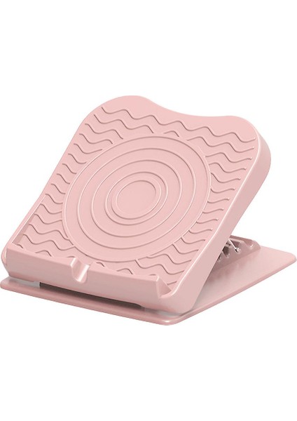Ayarlanabilir Eğimli Kurulu Buzağı Sedye ve Ayak Bileği Eğim Kartı Ev Sedye Yoga Fitness Ekipmanları (28X31X10 Cm) (Pembe)