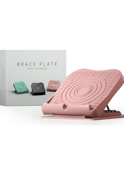 Ayarlanabilir Eğimli Kurulu Buzağı Sedye ve Ayak Bileği Eğim Kartı Ev Sedye Yoga Fitness Ekipmanları (28X31X10 Cm) (Pembe)