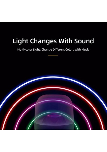 Subwoofer Bluetooth Hoparlör Masası Lambası Desteği Tf Kart Renkli LED Işık Mini Evrensel Akıllı Telefon Tablet Stereo Müzik | Taşınabilir Hoparlörler (Saydam) fırsatları
