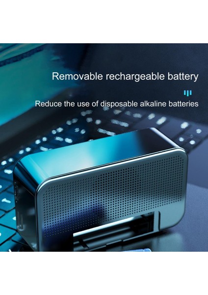 Siyah Subwoofer Yaratıcı Çalar Saat Bluetooth Hoparlör Açık Taşınabilir Taşınabilir Kablosuz Kart Hoparlör Mini Masaüstü Saat Hoparlör | Taşınabilir Hoparlörler fırsatları