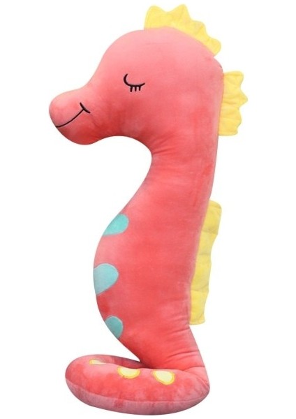 (Pembe) 80 cm Dev Denizatı Peluş Oyuncaklar Renkli Yumuşak Doldurulmuş Peluş Bebek Kawaii Odası Dekor Karikatür Yastık Yastık Hediye Çocuklar Için | Peluş Yastıklar