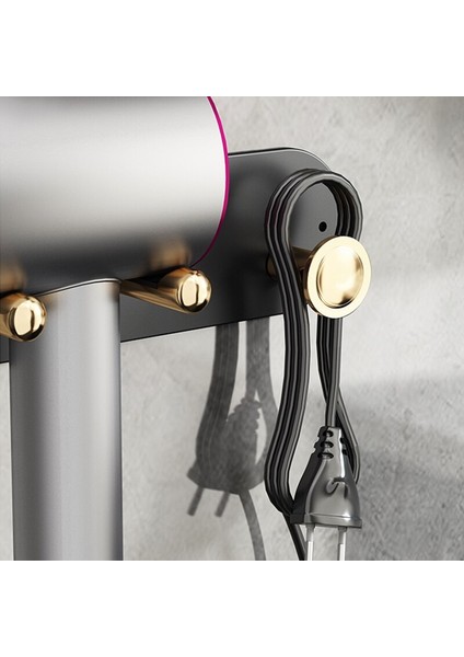 Tuvalet Saç Kurutma Makinesi Raf Banyo Vanity Duvar Asılı Ücretsiz Yumruk Depolama Raf Saç Kurutma Makinesi Asılı Raf modelleri