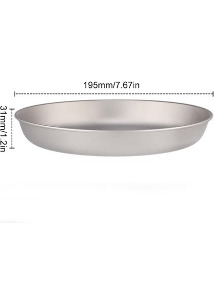 Tiartisan Titanyum Çanak Plakası Ultralight Yemeği Meyve Plaka Kızartma Tavası Açık Kamp Yürüyüş Piknik Barbekü Backpacking TA8218 | Açık Hava Tablosu fiyatları