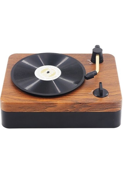 Hoparlör Subwoofer Kablosuz Ev Şarj Edilebilir Kayıt Çalar Retro Retro | Taşınabilir Hoparlörler (Kahverengi + Siyah)(Yurt Dışından)