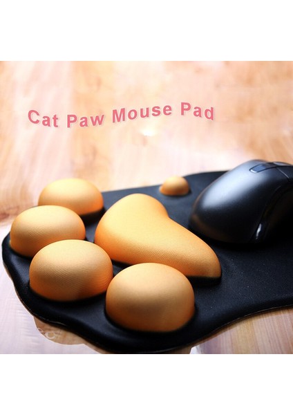 Sevimli Kedi Pençesi Mouse Pad Ofis Silikon Yaratıcı Kedi Pençe Bilek Pad Mouse Pad Bilek Rest ile | Fare Pedleri Mavi indirimleri