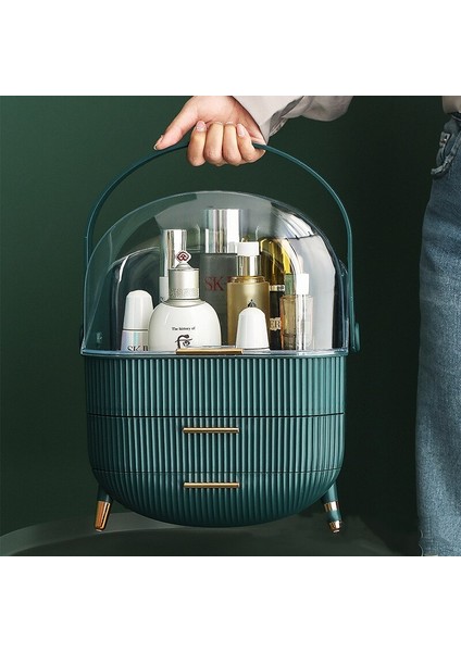 Lüks Kozmetik Saklama Kutusu Çekmece Toz Geçirmez Makyaj Organizatör Yatak Odası Soyunma Masa Organizatör Banyo Takı Depolama | Saklama Kutuları ve bidon(Yurt Dışından) modelleri