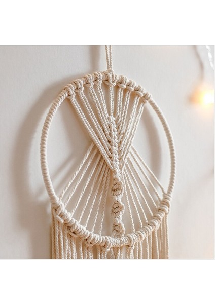 Dreamcatcher Duvar Asılı El Yapımı Dokuma Duvar Goblen Büyük Bohemian Duvar Sanatı Dekorasyon Oturma Odası GT016 | Dekoratif Gobiyeller