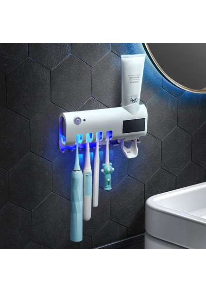 Yeni Moda Otomatik Diş Macunu Dağıtıcı Diş Fırçası Tutucu Banyo Ürünleri Duvar Montaj Raf Banyo Seti Diş Macunu Sıkacağı fiyatları