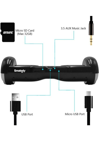 Bluetooth Hoparlör Dengesi Araba Büküm Araba Subwoofer Kablosuz Açık Taşınabilir Mini Kart Hediye Küçük Stereo Mp3 Çalar | Taşınabilir Hoparlörler (Siyah)