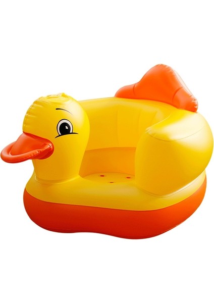 Bebek Şişme Sandalye Pvc Çocuklar Koltuk Kanepe Sarı Ördek Banyo Koltukları Yemek Puset Bebek Taşınabilir Oyun Oyunu Mat Kanepe Öğrenmek Dışkı | Bebek Koltukları ve divan