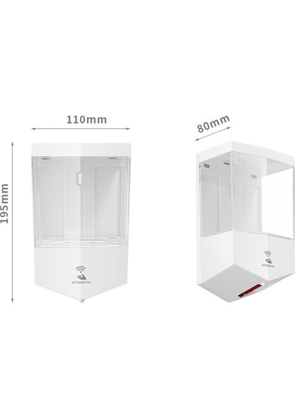Akıllı Otomatik Sıvı Sabunluk Duvarı Monte El Dezenfektanı Kutusu Kızılötesi Otomatik Sensör Home Için Sabunluk | Sıvı Sabunluk