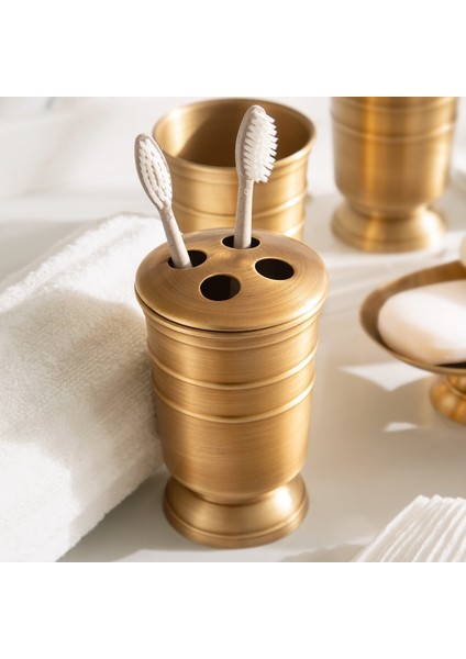 Banyo Aksesuarları Seti Tezgah Diş Fırçası Tutucu ve fincan, Sabunluk, Sabunluk, Depolama, Antika Bronz | Banyo Donanım Setleri(Yurt Dışından) fiyatları