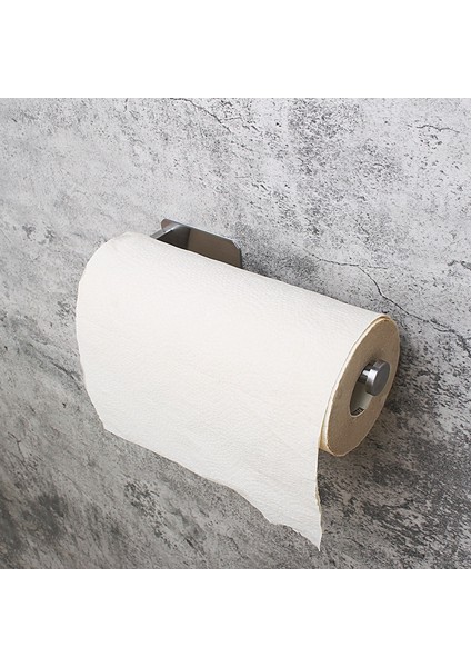 Mutfak Rulo Kağıt Kendinden Yapışkanlı Duvar Dağı Tuvalet Kağıdı Tutucu Paslanmaz Çelik Banyo Doku Havlu Aksesuarları Raf Tutucular | Kağıt Tutucular
