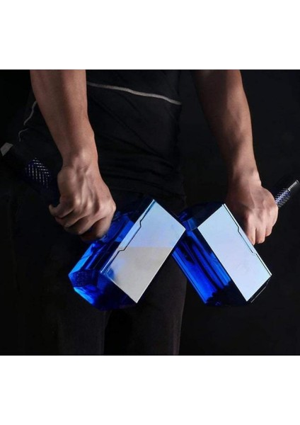 Çekiç Şekli Su Şişesi Uzay Kupası (Mavi) modelleri