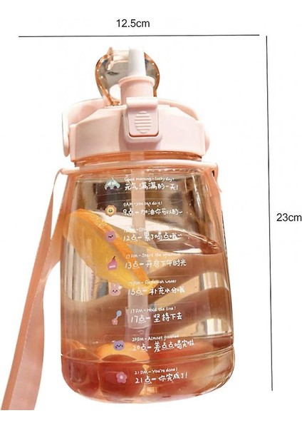 1.6l Shap ile Büyük Su Şişesi, Çocuk Sevimli Plastik Su Şişesi (Beyaz) fiyatları