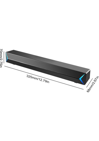 USB Bar Hoparlör Taşınabilir Dayanıklı Masaüstü Subwoofer Bilgisayar Ses Ses Bar Bilgisayar Akıllı Telefon Için Evrensel | Tavan Içeriği Hoparlörler (Siyah) fırsatları