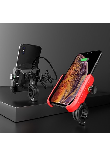 Hızlı Şarj Cep Telefonu Tutucu Motosiklet Telefon Tutucu Elektrikli Araba Motosiklet Dağ Bisikleti Tutucu Için | Telefon Tutucular duruş modelleri