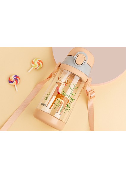 480 ml Çocuklar Su Kupası Yaratıcı Karikatür Hayvan Bebek Besleme Bardakları Payet Sızdırmaz Su Şişeleri Açık Taşınabilir Çocuk Bardakları | Bardaklar (Bej)(Yurt Dışından) fırsatları