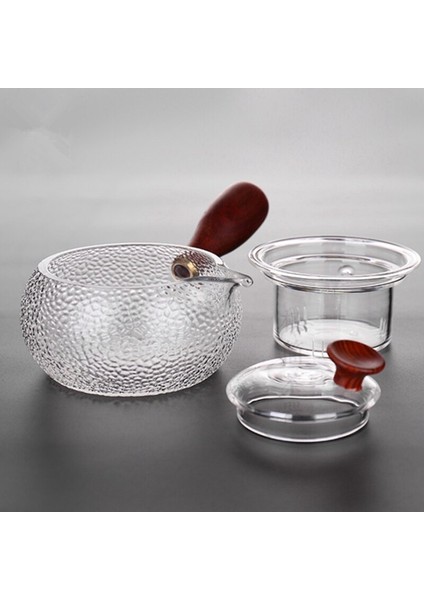 Stil Çaydanlık Temizle Cam Ahşap Saplı Pot Çay Makinesi Kahve Su Isıtıcısı Teaware Aracı Dekor | Çaydanlıklar modelleri