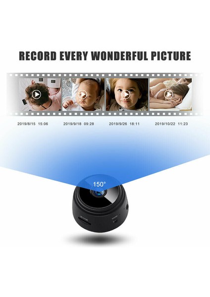 1080 P Kablosuz Wifi Kapalı / Açık Hd Mini Manyetik Ip Kamera Cctv Ev Güvenliği fırsatları