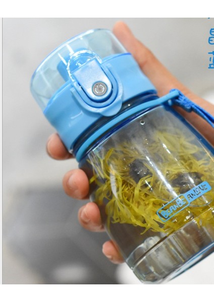Çocuklar Saman ile 300 ml Şeffaf Çocuk Spor Su Şişesi Güvenlik Pp Bebek Anti Choked Sippy Besleme Öğrenme Bardak | Bardaklar (Mavi)