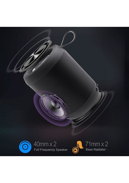 Mini Taşınabilir Hoparlörler Bluetooth Hoparlör Sütun Bas Stereo Kablosuz Subwoofer Handsfree Tf Kart Aux USB Telefon Pc Için USB Mp3 Çalar | Taşınabilir Hoparlörler (Siyah) modelleri
