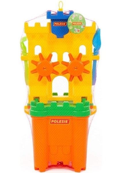 Plaj ve Bahçe Oyuncak 5 Parça Kale Kum Değirmeni + Maksi Kale Kova + Kale Elek + Kürek ve Tırmık