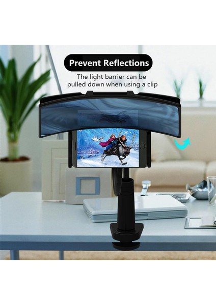 12 Inç 3D Cep Telefonu Ekran Büyüteç Hd Video lifikatör Film Oyunu ile Braketi Standı Oyunu Büyüteç Tutucu Desteği | Telefon Tutucular ve standları (Beyaz)(Yurt Dışından) fırsatları