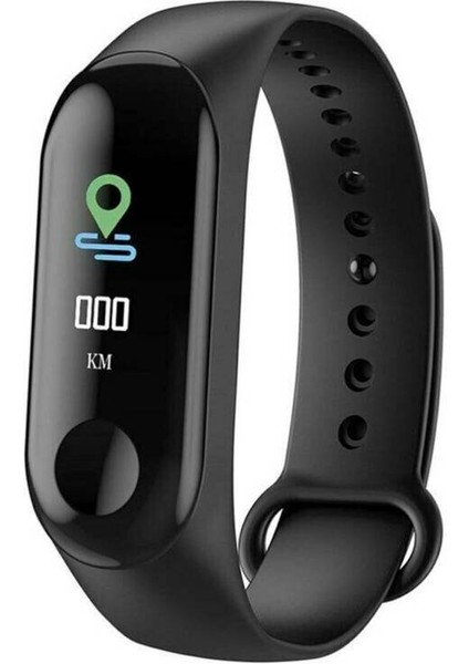 (Siyah) Bluetooth Akıllı Izle Kalp Hızı Kan Basıncı Spor Fit Bit Spor Izci