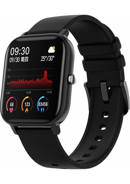 Inç Akıllı Erkek Tap Izle Komple Spor Izci Kadın Arteriyel Izle Basınç Akıllı Watchsmartwatch | Akıllı Saatler (Siyah)