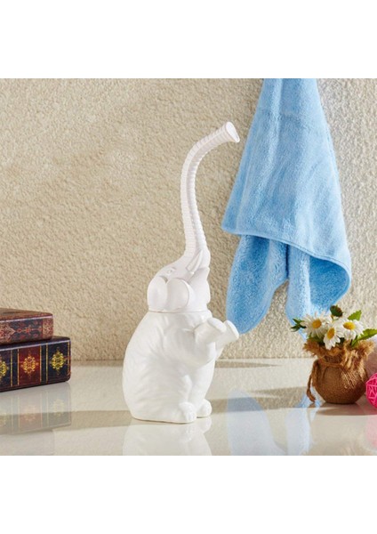 Fil Tuvalet Fırçası, Banyo Yumuşak Kıllı Tuvalet Fırçası Ayrılabilir Fil Şekli Uzun Saplı, Noel, Yeni Yıl | Tuvalet Fırçası Tutucular