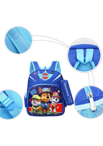 Nickelodeon Boy Paw Devriyesi Sırt Çantası, Okul Sırt Çantası, Çıkarılabilir Eşleştirme Kalem Kılıflı Karikatür (Yurt Dışından)