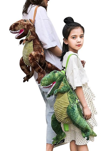 Dinozor Sırt Çantası Çocuklar Sevimli Hayvan Sırt Çantası Erkek Kız Toddler Dinozorlar Çanta (Yeşil) (Yurt Dışından)