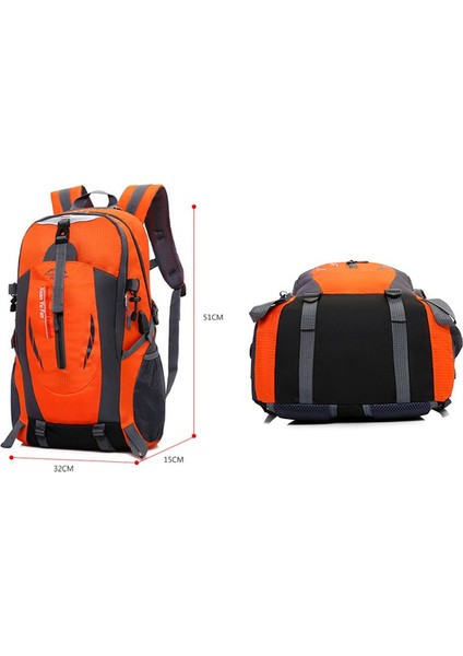 50L USB Jack Açık Yürüyüş Spor Trekking Balıkçılık Su Geçirmez Okul Kamp, Dağcılık Sırt Omuz Çantası (Yeşil) (Yurt Dışından)