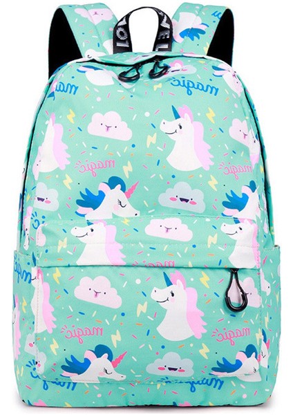 Sevimli Hafif Unicorn Sırt Çantaları Genç Kız Okul Çantaları Çocuk S (Yurt Dışından)