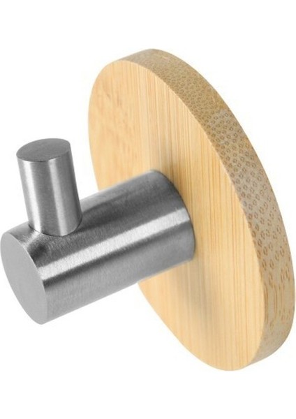 Doğal Bambu Paslanmaz Çelik Kanca Duvar Giyim Çanta Kulaklık Anahtar Askı Mutfak Banyo Kapı Havlusu Paslanmaz Raf | Robe Hooks(Yurt Dışından)