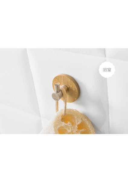 Doğal Bambu Paslanmaz Çelik Kanca Duvar Giyim Çanta Kulaklık Anahtar Askı Mutfak Banyo Kapı Havlusu Paslanmaz Raf | Robe Hooks(Yurt Dışından)