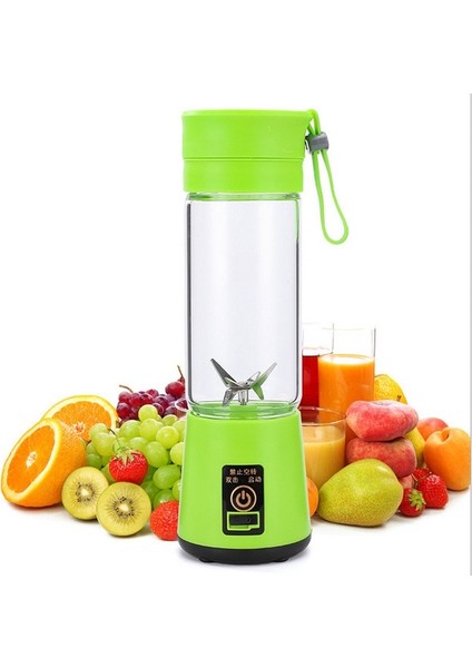 Taşınabilir Elektrikli Sıkacağı Şarj Edilebilir Smoothie Blender USB Mini Meyve Mikseri Sıkacaklar Meyve Extractors Gıda Milkshake Çok Işlevli | Sıkacaklar (Yeşil)