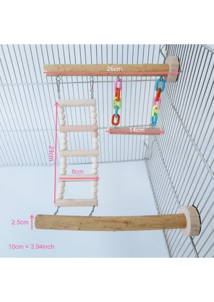 Kuş Levrek Standı Oyuncak Papağan Salıncak Tırmanma Merdiveni Birdcage Spor Salonları Oyun Parkı | Kuş Oyuncakları fiyatları