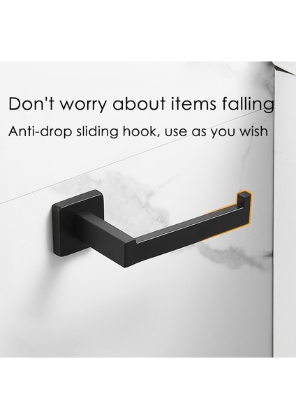 Duvara Montaj Tuvalet Kağıdı Tutucu - Siyah (Yurt Dışından) fiyatları