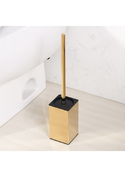 Altın Tuvalet Fırçası Tutucu Fırça Paslanmaz Çelik Nikel / Banyo Tuvalet Fırçalama Temizleme Fırçası Tutucu Seti | Tuvalet Fırçası Tutucular